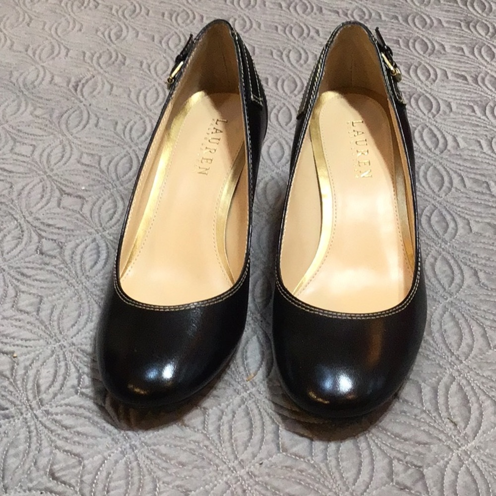 Ralph Lauren Salma Black Kidskin